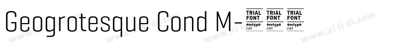 Geogrotesque Cond M字体转换